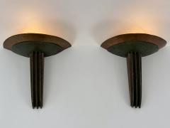 Jean Perzel Set of Two Rare Monumental Art Deco Sconces or Wall Lights France 1920s - 4756344