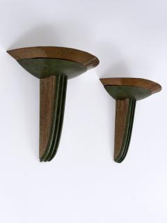 Jean Perzel Set of Two Rare Monumental Art Deco Sconces or Wall Lights France 1920s - 4756345