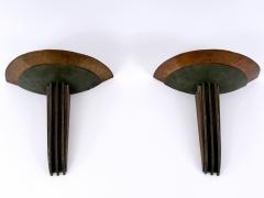 Jean Perzel Set of Two Rare Monumental Art Deco Sconces or Wall Lights France 1920s - 4756351