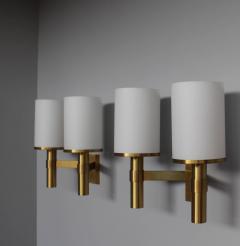 Jean Perzel Three Fine French Art Deco Bronze and Glass Sconces by Jean Perzel - 395716