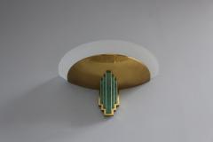 Jean Perzel Three Fine French Art Deco Glass and Bronze Sconces by Jean Perzel - 612978