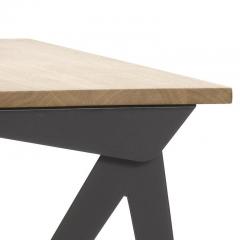 Jean Prouv Jean Prouv Compas Direction Desk in Natural Oak and Black Metal for Vitra - 743972