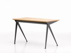 Jean Prouv Jean Prouv Compas Direction Desk in Natural Oak and Black Metal for Vitra - 743974
