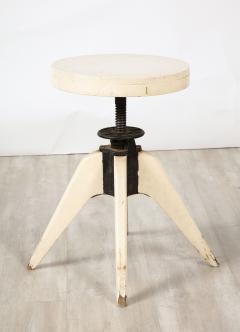 Jean Prouv Jean Prouv French Painted Wood and Iron Stool France circa 1950 - 3365398