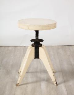 Jean Prouv Jean Prouv French Painted Wood and Iron Stool France circa 1950 - 3365404