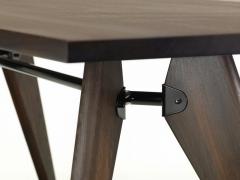 Jean Prouv Jean Prouv Table Solvay in Dark Smoked Oak for Vitra - 751325