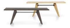 Jean Prouv Jean Prouv Table Solvay in Dark Smoked Oak for Vitra - 751326