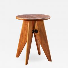 Jean Prouv Jean Prouv Tabouret Solvay Stool in American Walnut by Vitra - 1133257