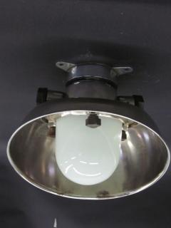Jean Prouv Pair French Mid Century Marine Industrial Flush Mounts or Sconces Jean Prouve - 4091265