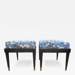 Jean Prouv Pair of French Louis XVI Style Ottomans After Jansen - 3655164