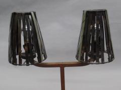 Jean Prouv Pair of French Mid Century Modern Industrial Table Lamps in Style Jean Prouv  - 1707464