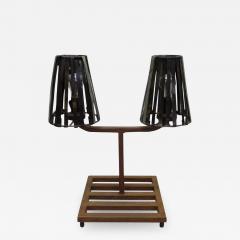 Jean Prouv Pair of French Mid Century Modern Industrial Table Lamps in Style Jean Prouv  - 1711498