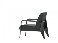 Jean Prouv Vitra Fauteuil De Salon Armchair in Black by Jean Prouv  - 987537