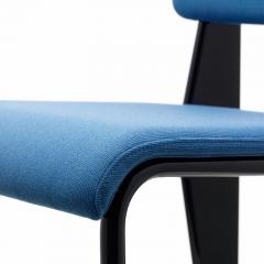 Jean Prouv Vitra Standard SR Chair in Indigo and Deep Black by Jean Prouv  - 988644