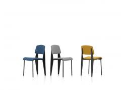 Jean Prouv Vitra Standard SR Chair in Indigo and Deep Black by Jean Prouv  - 988645