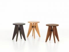 Jean Prouv Vitra Tabouret Solvay Stool in American Walnut by Jean Prouv  - 987487