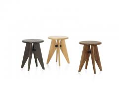 Jean Prouv Vitra Tabouret Solvay Stool in Natural Oak by Jean Prouv  - 987585