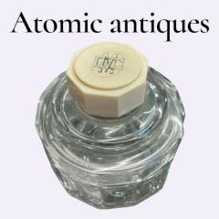 Jean Puiforcat 1930s Decorative crystal box with bone hang - 4771358