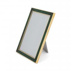 Jean Puiforcat Two green enamel and gilt metal frames by French firm Puiforcat - 3122345