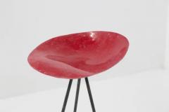 Jean Ren Picard Jean Raymond Picard Red Stool in French Resin - 3677613