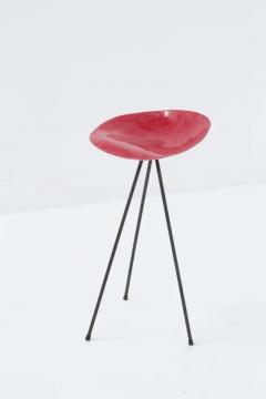 Jean Ren Picard Jean Raymond Picard Red Stool in French Resin - 3677620