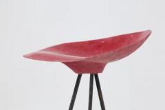 Jean Ren Picard Jean Raymond Picard Red Stool in French Resin - 3677668