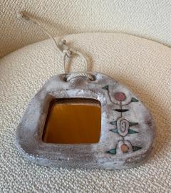 Jean Rivier Ceramic Mirror Vallauris France 1960s - 2214222