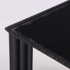 Jean Roy re A set of three French iron nesting tables C 1950 in the manner of Jean Royere  - 4017401