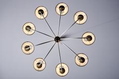 Jean Roy re Elegant Nine Arm Chandelier in the Manner of Jean Roy re - 4391598