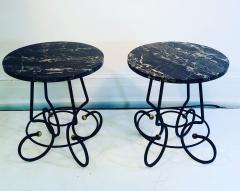 Jean Roy re Exceptional Pair of Side Tables in the Manner of Jean Royere - 956202