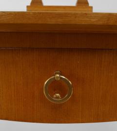 Jean Roy re French 1940s Pecan Wood Dressing Table with a Parquetry Top and Mirror - 443145