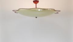 Jean Roy re Grand Mid Century Flush Mount Uplight Ceiling Lamp from Filmcasino Vienna 1950s - 4271383