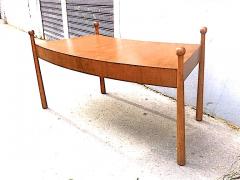 Jean Roy re Jean Roy re Documented Rarest Oak Curved Desk Model Quille  - 375669