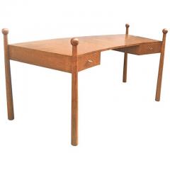 Jean Roy re Jean Roy re Documented Rarest Oak Curved Desk Model Quille  - 375671