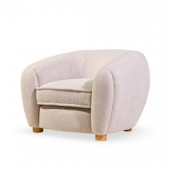 Jean Roy re Jean Roy re Style Mid Century Polar Bear Lounge Chairs Pair - 4562807