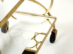 Jean Roy re Jean Roy re serving trolley gilded metal mirrored glass 1950 - 2321998