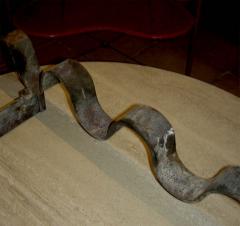 Jean Roy re Jean Roy re1950s Wrought Iron Andiron Model Vague  - 382940