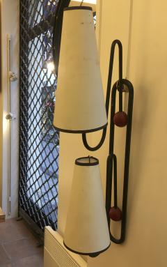 Jean Roy re Jean Royere 2 Light Sconces Model Pointe Emery in Vintage Condition - 468889