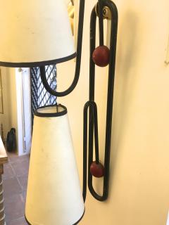 Jean Roy re Jean Royere 2 Light Sconces Model Pointe Emery in Vintage Condition - 468897