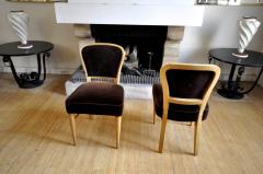 Jean Roy re Jean Royere Documented Pair of Chairs model Restaurant Drouant  - 474895