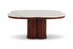 Jean Roy re Jean Royere Style Travertine Coffee Table 1950s - 843407