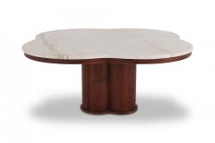 Jean Roy re Jean Royere Style Travertine Coffee Table 1950s - 843409