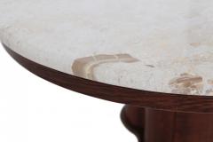 Jean Roy re Jean Royere Style Travertine Coffee Table 1950s - 843418