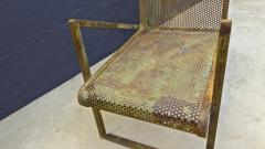 Jean Roy re Jean Royere early rarest documented perforated iron lounge chair - 976305