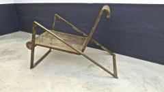 Jean Roy re Jean Royere early rarest documented perforated iron lounge chair - 976308