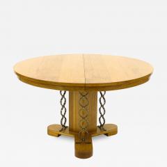 Jean Roy re Jean Royere extendable documented genuine oak model Ruban dinning table - 1601844