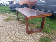 Jean Roy re Jean Royere for Gouff genuine rarest stamped rosewood long coffee table - 1204608