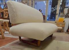 Jean Roy re Jean Royere rarest documented genuine slipper couch model Sculpture - 1828755