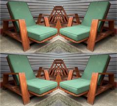 Jean Roy re Jean Royere style rare set of 4 lounge easy chairs - 2308328