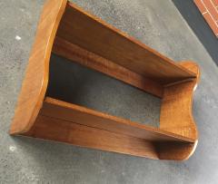 Jean Roy re Jean Royere vintage rarest wave oak 2 tier shelve - 1325072